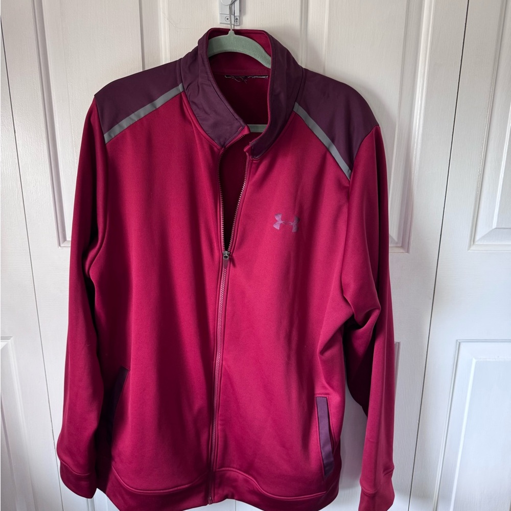 Men’s Under Armour Maroon Full-Zip Jacket XXL